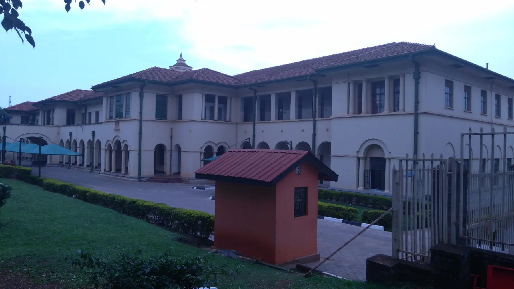 The front of the High Court building in Kampala